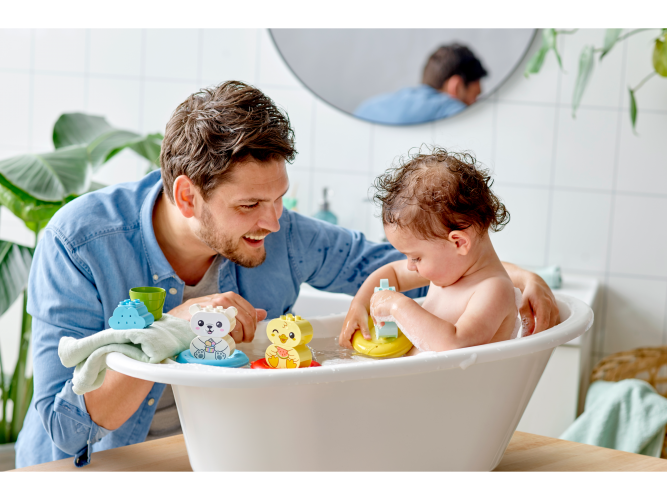 Preview: LEGO® DUPLO®  Badewannenspaß: Schwimmender Tierzug